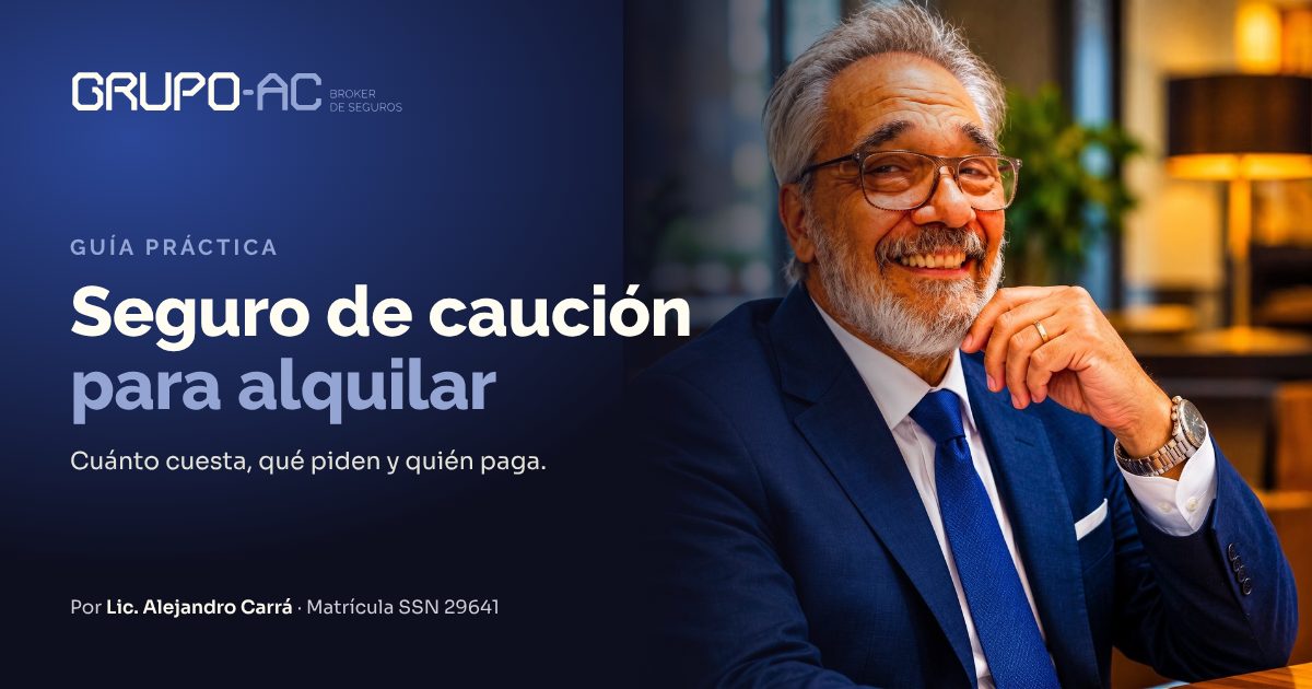 Lic. Alejandro Carrá, productor asesor de seguros, autor de la guía de seguro de caución para alquilar